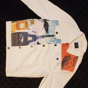 Staple Pigeon World Collage Denim Jacket XL